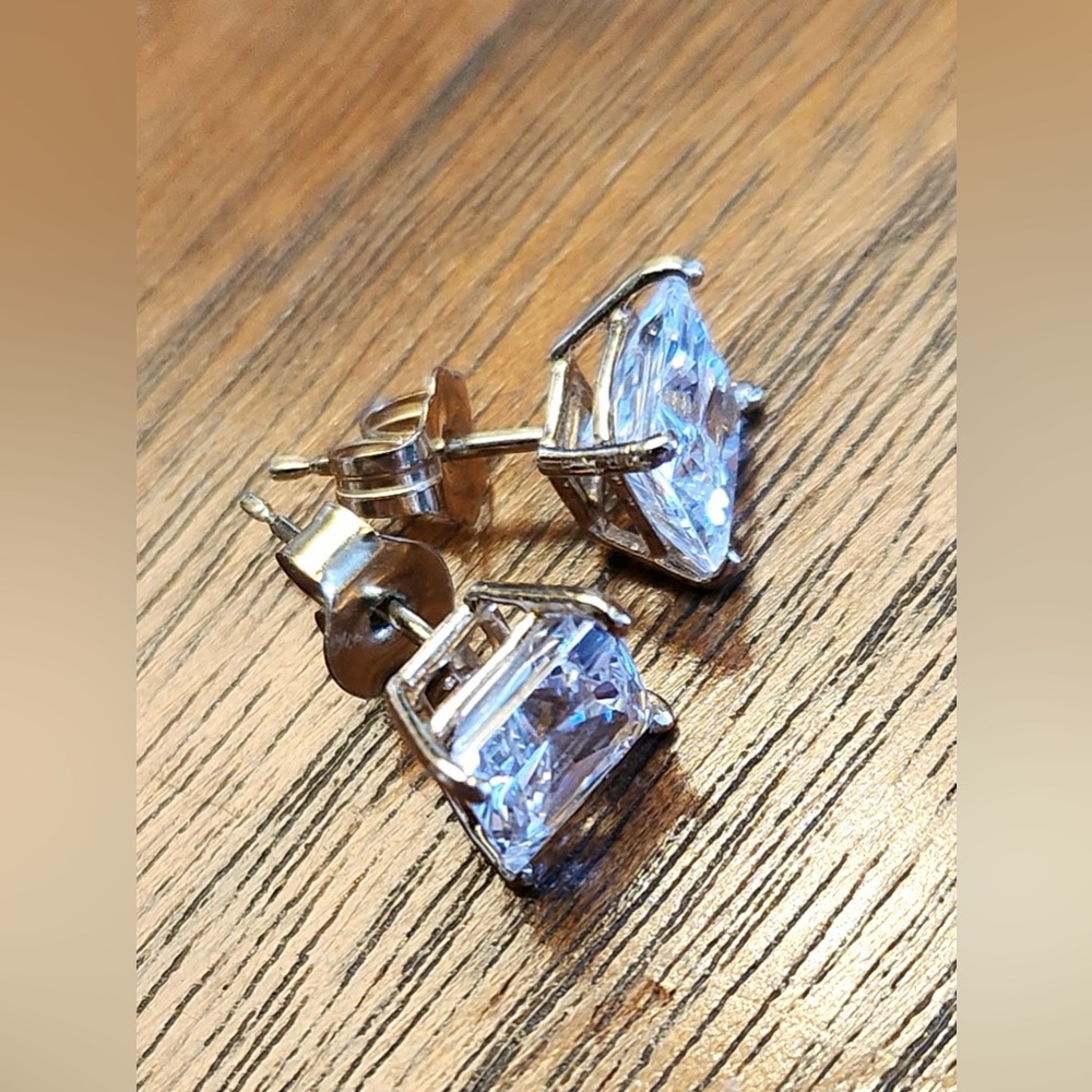 2 carat princess cut cubic zirconia